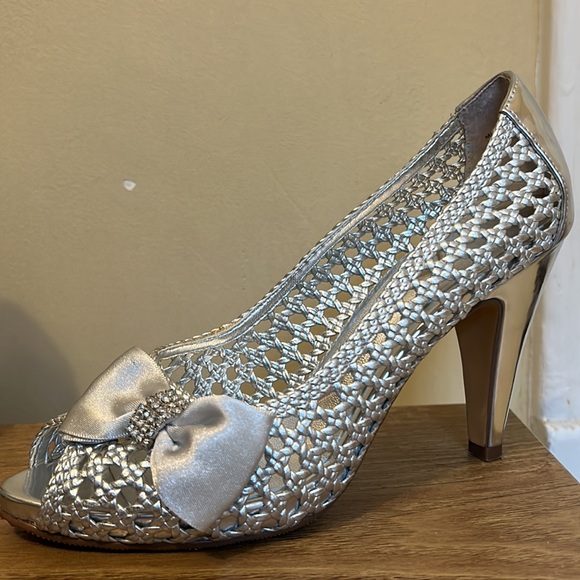 Y2K Nina silver mesh heels - Picture 3 of 10